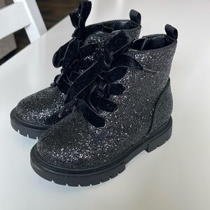 Cat & Jack Toddler Girls Glitter Boots